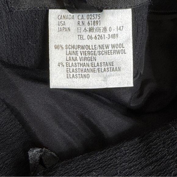 ESCADA Wool Black Blazer Skirt Suit Set Size 8/10 - Picture 9 of 14